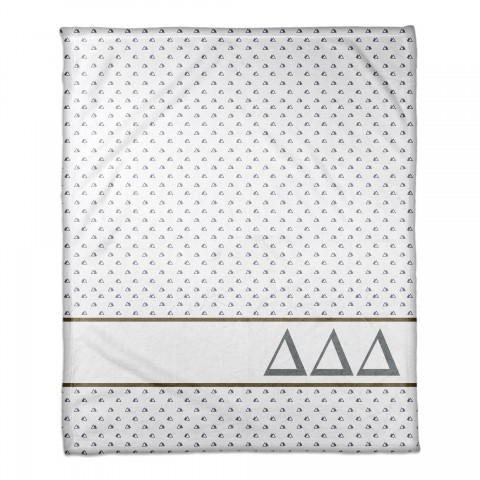 Delta Delta Delta Triangle Pattern 50x60 Throw Blanket
