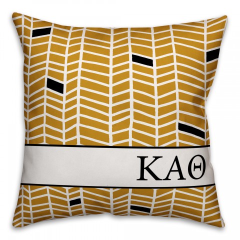 Kappa Alpha Theta Chevron Pattern 18x18 Pillow