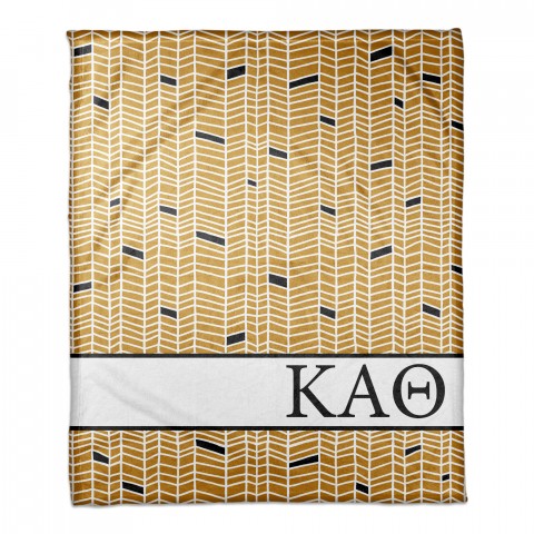 Kappa Alpha Theta Chevron Pattern 50x60 Throw Blanket
