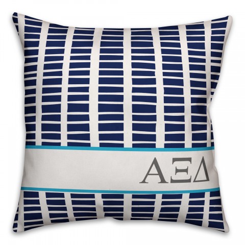 Alpha Xi Delta Square Pattern 18x18 Pillow