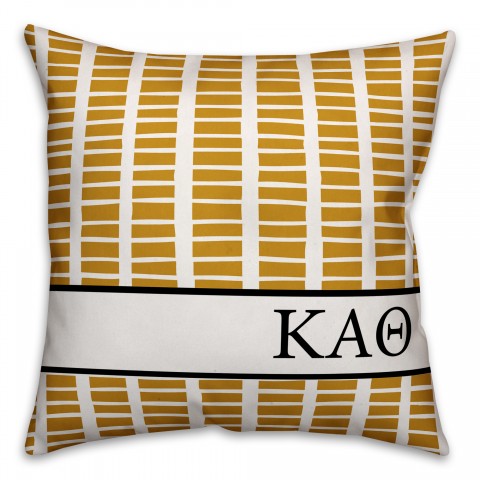 Kappa Alpha Theta Square Pattern 18x18 Pillow