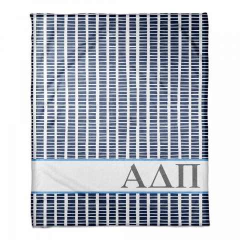 Alpha Delta Pi Square Pattern 50x60 Throw Blanket