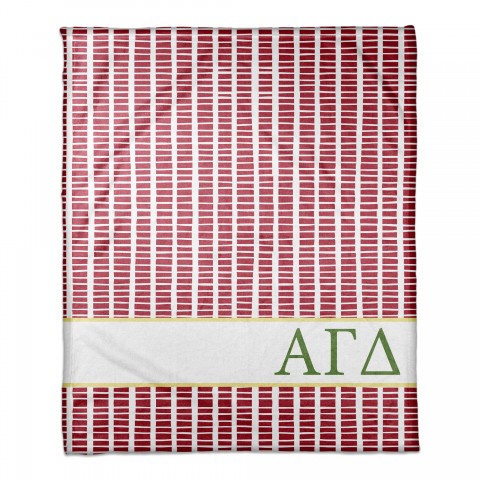 Alpha Gamma Delta Square Pattern 50x60 Throw Blanket