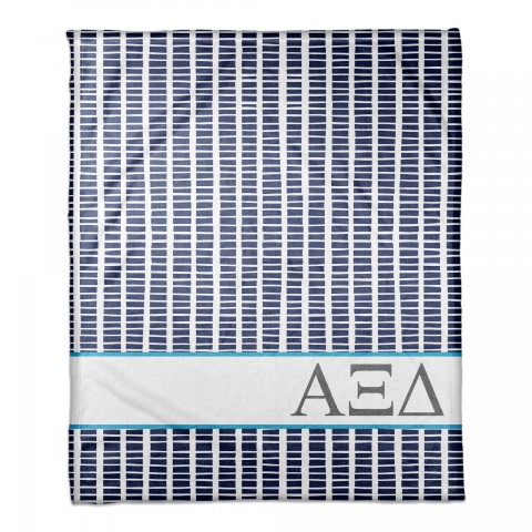 Alpha Xi Delta Square Pattern 50x60 Throw Blanket