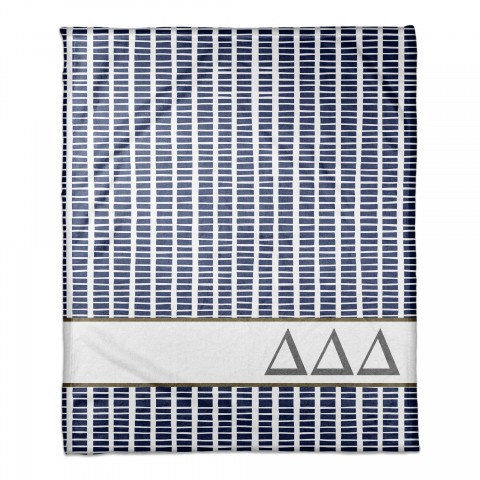Delta Delta Delta Square Pattern 50x60 Throw Blanket