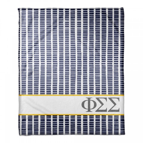 Phi Simga Sigma Square Pattern 50x60 Throw Blanket