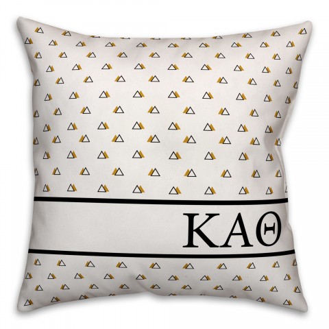 Kappa Alpha Theta Triangle Pattern 18x18 Pillow