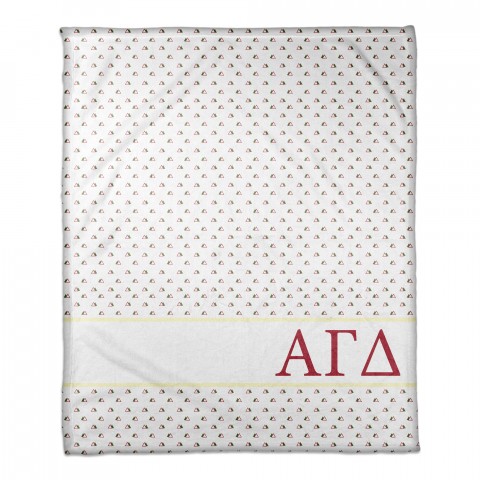 Alpha Gamma Delta Triangle Pattern 50x60 Throw Blanket