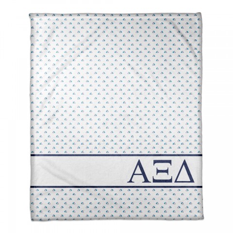 Alpha Xi Delta Triangle Pattern 50x60 Throw Blanket
