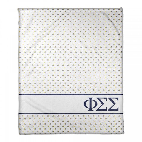 Phi Simga Sigma Triangle Pattern 50x60 Throw Blanket