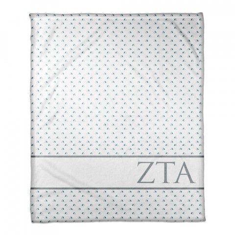 Zeta Tau Alpha Triangle Pattern 50x60 Throw Blanket