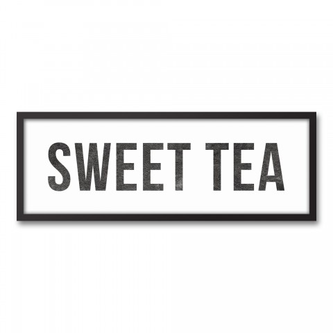 Sweet Tea 12x36 Black Framed Canvas