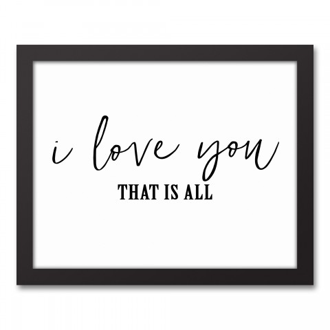 That is All 14x11 Black Framed Canvas