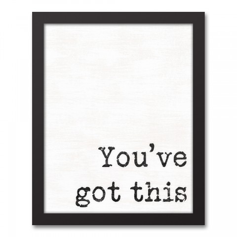 You've Got This 11x14 Black Framed Canvas