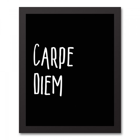 Carpe Diem 11x14 Black Framed Canvas