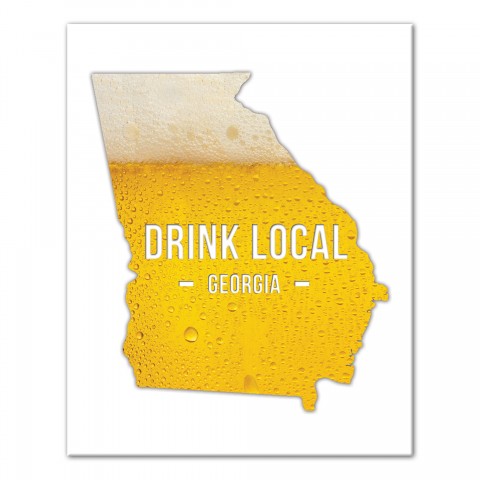 Georgia Drink Local Beer Wall Art