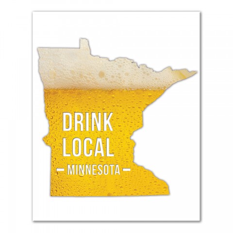 Minnesota Drink Local Beer Wall Art