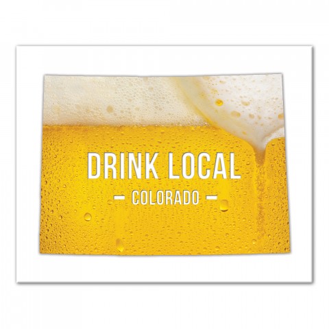 Colorado Drink Local Beer Wall Art