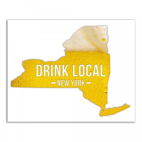 New York Drink Local Beer Wall Art