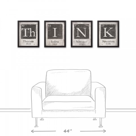 ThINK Elements 11x14 Black Framed Canvas Set