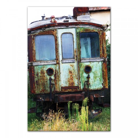 Abandoned Trolley 32x48 Canvas