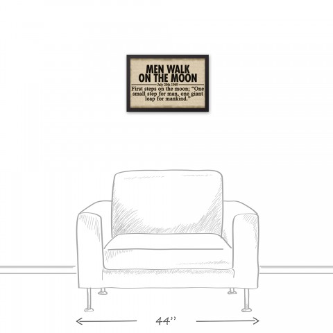 Vintage Headlines 18x12 Black Framed Canvas Set