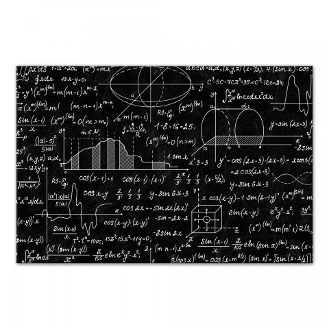 Chalkboard Math Equation 30x20 Canvas