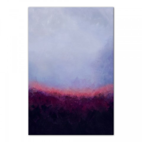 Purple Clouds Abstract 32x48 Canvas