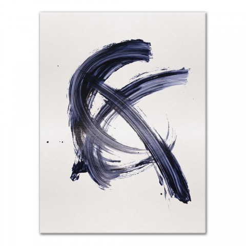 Navy Dash Abstract 30x40 Canvas