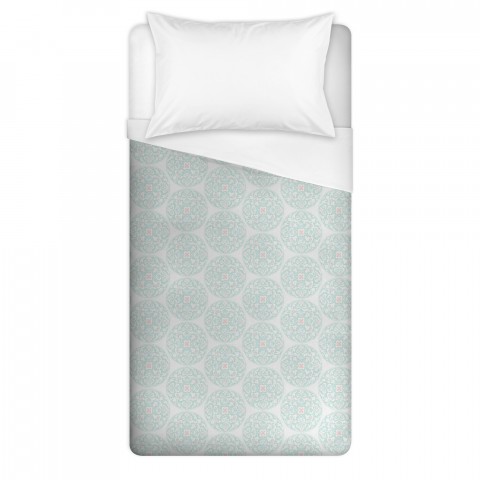 Teal Moroccan Circles 68x88 Twin Duvet Cover