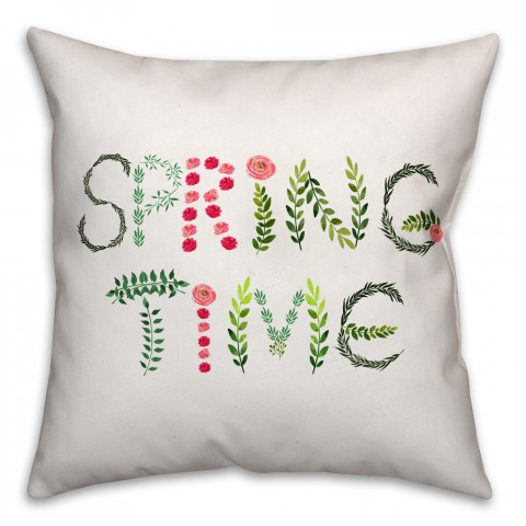 Spring Time 18x18 Throw Pillow