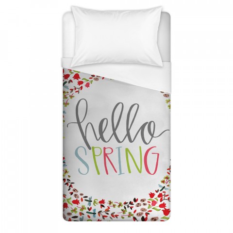 Hello Spring 68x88 Twin Duvet Cover