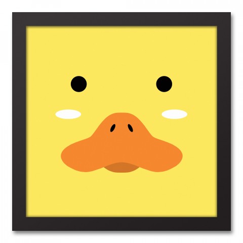 Duck Face Friend 12x12 Framed Canvas Wall Art