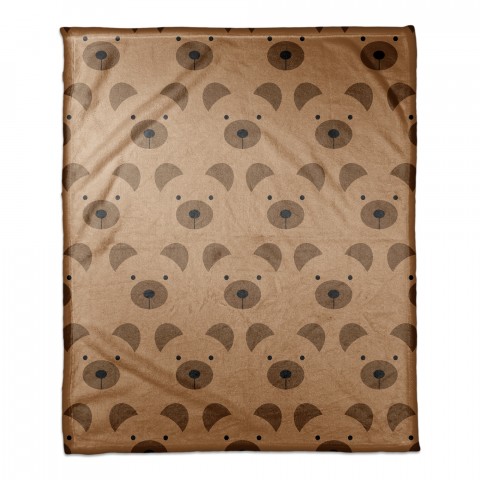 Bear Face Friend 50x60 Throw Blanket