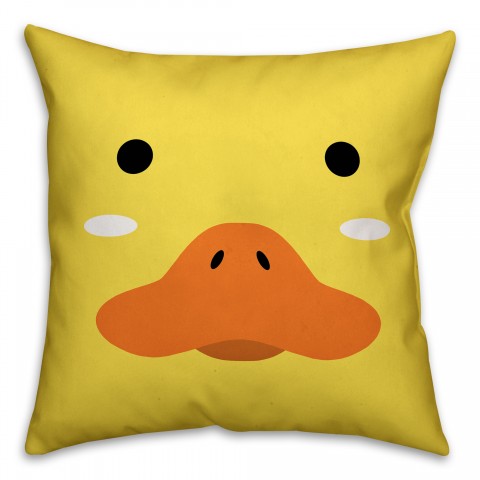 Duck Face Friend 16x16 Throw Pillow