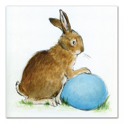 Traditional Easter Bunny Canvas Wall Art, 16x16
