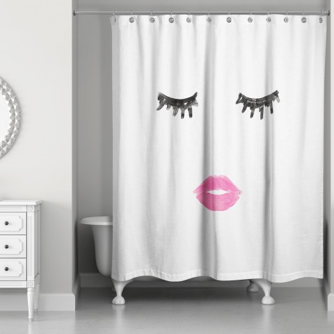 Big Flirt Shower Curtain