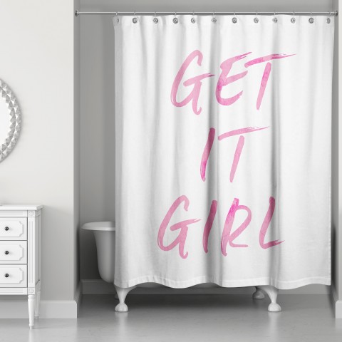 Get It Girl Shower Curtain