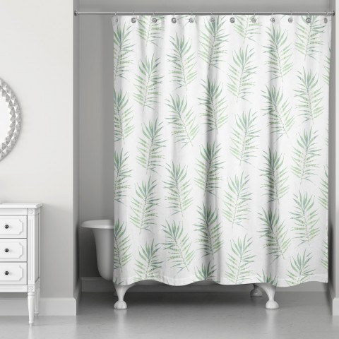 Palm Leaf Shower Curtain