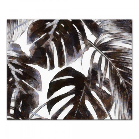 Gray Palm Leaves Wall Art