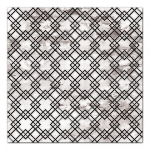 Distressed Clover Pattern Wall Art