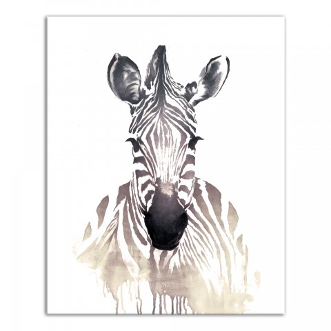 Watercolor Zebra Wall Art