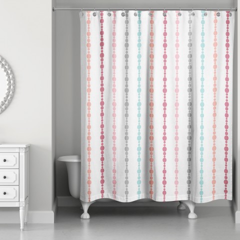 Colorful Dream Beads Shower Curtain