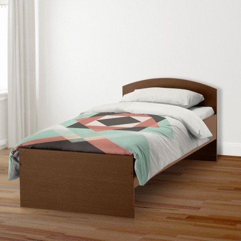 Pink and Turquoise Geometric Duvet Cover