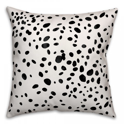 Dalmatian Spots Throw Pillow
