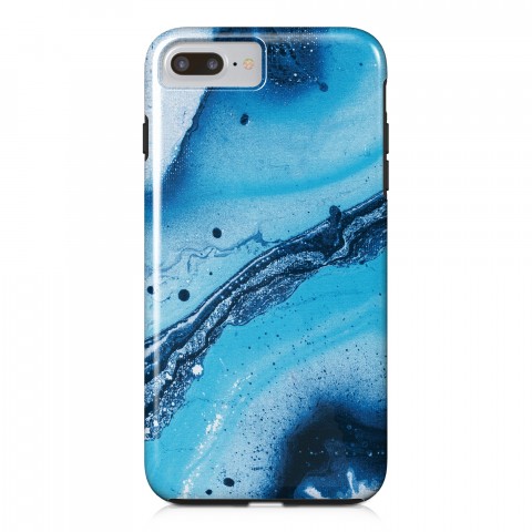 Blue Galaxy Marble iPhone Case