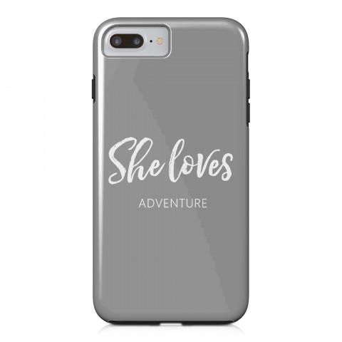 She Loves Adventure iPhone Case