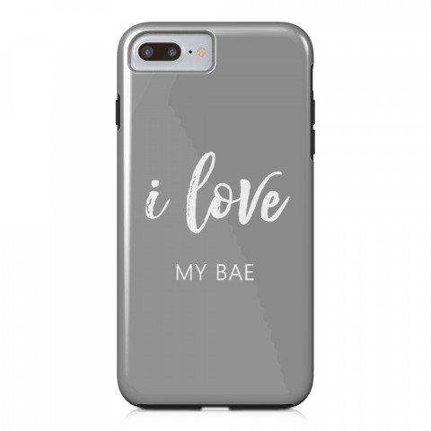 I Love My Bae iPhone Case