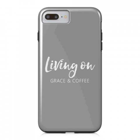 Living on Grace & Coffee iPhone Case