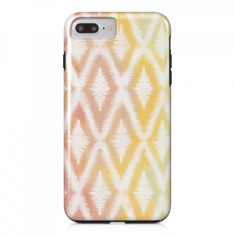 Watercolor Orange Ikat iPhone Case